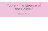 Love - The Essence of the Gospel