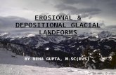 Erosional & depositional glacial landforms