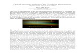 Optical spectrum analysis of the Hessdalen phenomenon.  Preliminary report June 2007