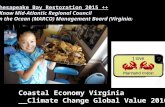 Coastal economy Virginia & climate change global