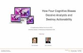 How Four Cognitive Biases Deceive Analysts and Destroy Actionability