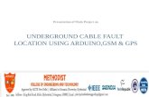 underground cable fault location using aruino,gsm&gps