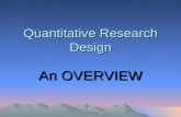 Quantitative research design (report)