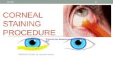 Corneal staining procedure