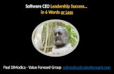 Software CEO Leadership Success in 6 Words or Less!