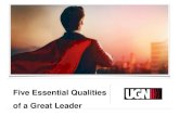Five qualities of a great leader