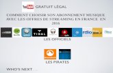 Les plateformes de streaming musique en France