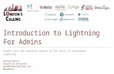 Introduction to Lightning for Salesforce Admins