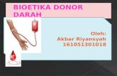 Ppt bioetika donor darah