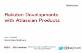 Rakuten Developments with Atlassian Products
