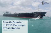 Tanker Investments Ltd. Reports Fourth Quarter and Annual 2015 Presentation