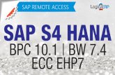 SAP S4 HANA Business Suit Remote Access