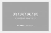 Essence Marketing Solutions - Corporate Profile