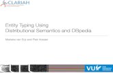Entity Typing Using Distributional Semantics and DBpedia