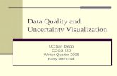 Data quality and uncertainty visualization