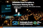 Sustainable Brand Perception vs. Performance: Reducing the Gap - Katie Cox