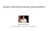 Search Engine Ranking Factors Demystified: SEO Signals