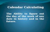 Calendar calculating