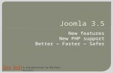 Joomla 3.5:  better—faster—safer