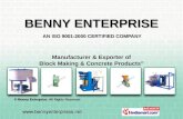 Hollow Solid Block Making Hydraulics Machine by Benny Enterprise Coimbatore