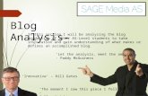 Blog Analysis - SAGE media