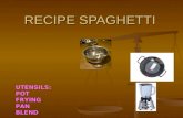 Recipe Spaghetti
