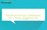 The best formula sublimation ink --inktec sublinova