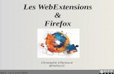Les WebExtensions et Firefox - JDLL 2017