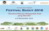 Kerangka Acuan Kegiatan Festival Baduy 2016