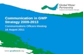 Communication in gwp strategy 2009 2013, by richard muller, gwp cee