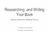 How to Research and Write Your Book