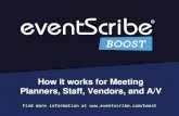 eventScribe Boost Meeting Planning App