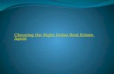 Choosing the right real estate agent