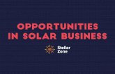 Opportunities in solar business