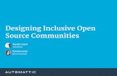 Designing Inclusive Open Source Communities