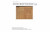 Inscriptions 15
