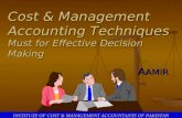 Cost & Management Accounting Techniques