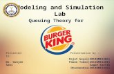 Simulation project on Burger King