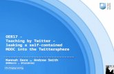 OER17: Teaching by Twitter – leaking a self-contained MOOC into the Twittersphere 