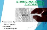 String matching Algorithm by Foysal