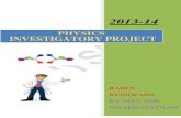 Physics Investigatory Project Class 12