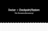 Docker + Checkpoint/Restore