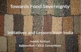 Food sovereignty: Initiatives and lessons from India