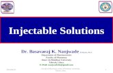 Injectable solutions