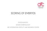 Scoring of embryos by Dr.Renukadevi