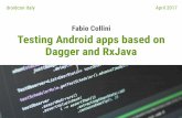 Testing Android apps based on Dagger and RxJava
