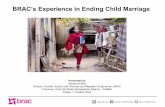 BRAC's Experience in Ending Child Marriage