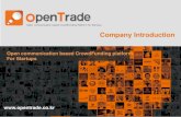 [Crowdfunding] Equity Based CrowdFunding platform _Opentrade