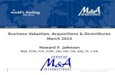 Business Valuation, Acquistion and Divestitures