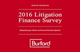 Burford Capital 2016 Litigation Finance Survey